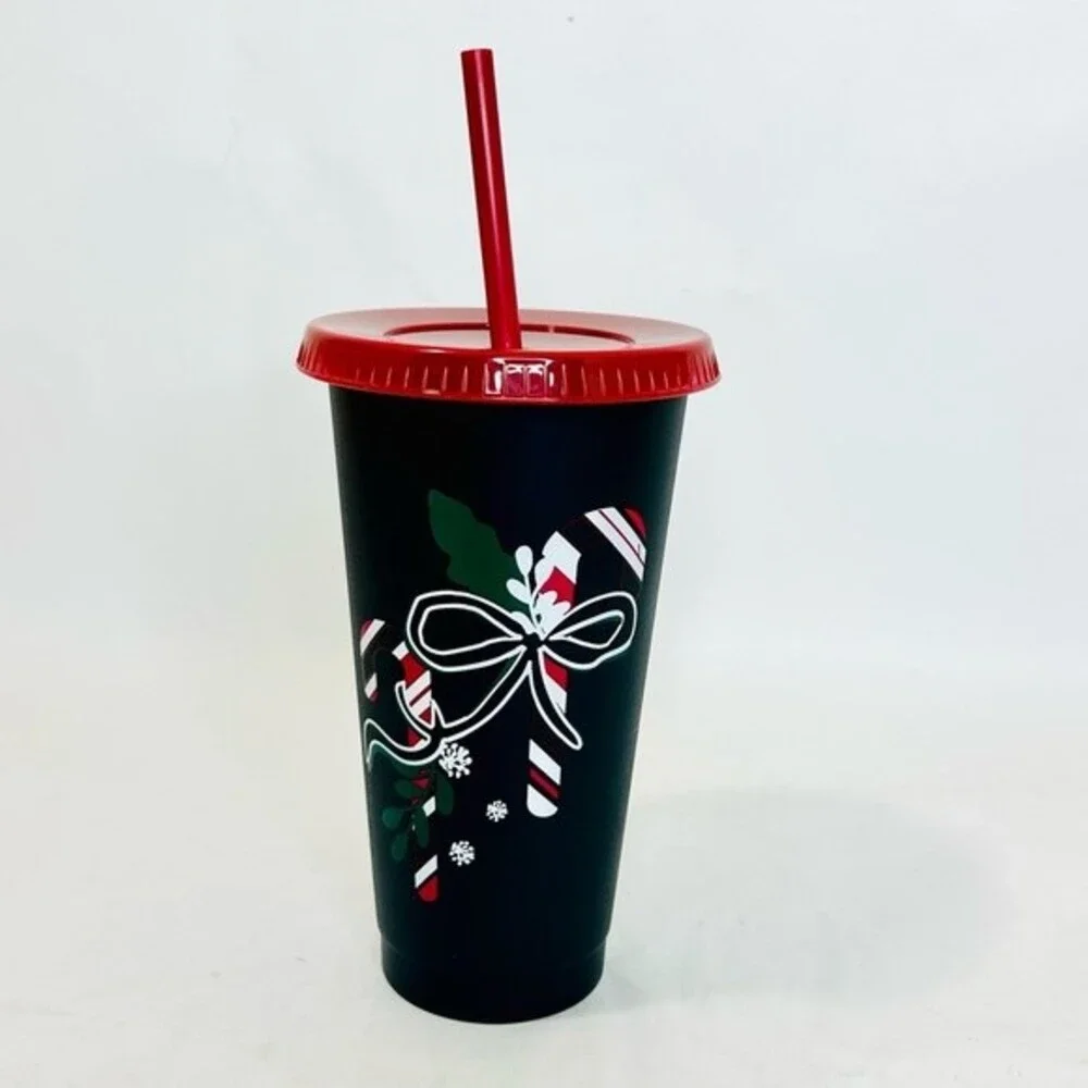 Starbucks 24oz. Reusable Holiday Cold Cup - Candy Canes